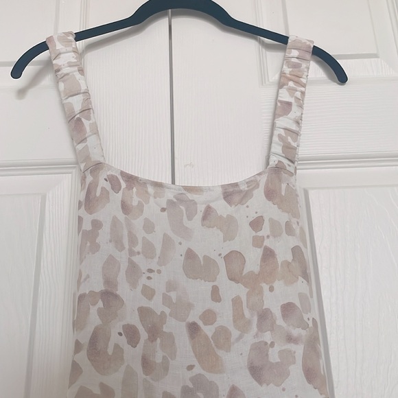 Anthropologie Cloth & Stone linen midi tiered dress M - Picture 7 of 10